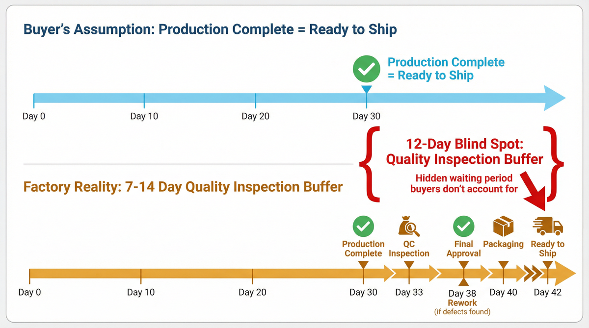 When Malaysian Buyers Calculate Custom Reusable Bag Lead Time Assuming "Production Complete" Means "Ready to Ship" Instead of Recognizing the 7-14 Day Quality Inspection Buffer That Must Finish Before Goods Leave the Factory Floor